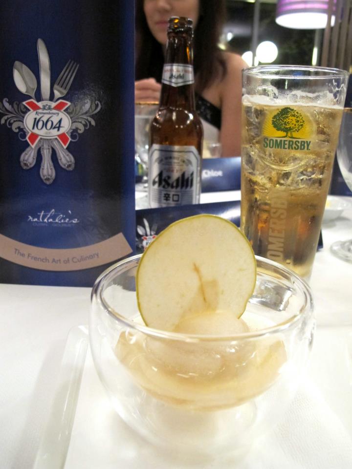 floating Somersby Apple cider sorbet took to palates after. The cider made from fresh apple juice 