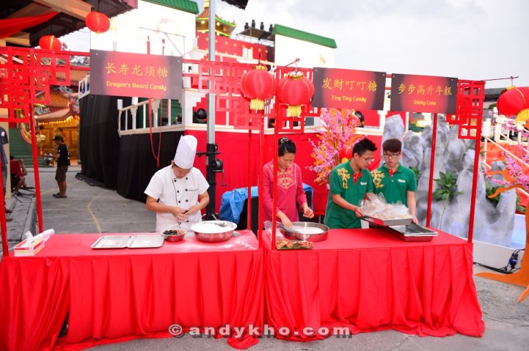 Stalls making some traditional CNY sweets!