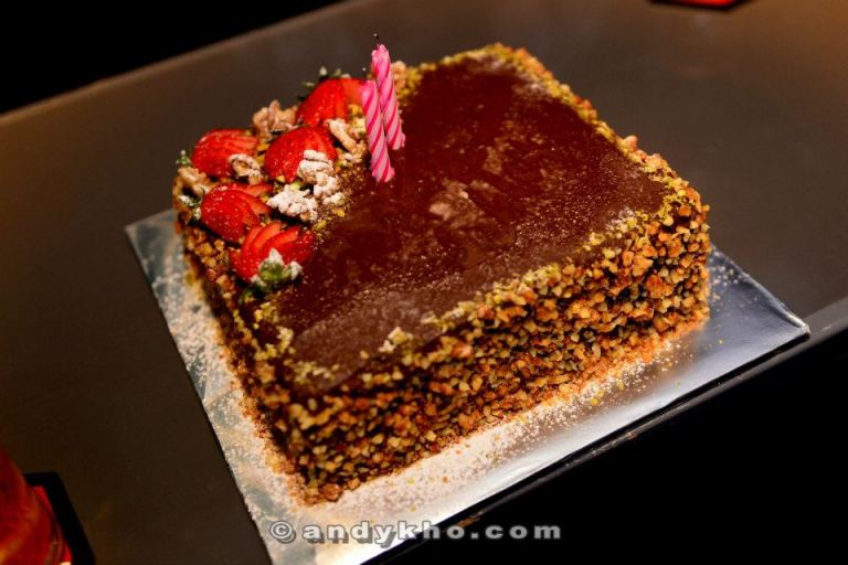 The chocolate fudge cake was actually made by one of Ashley's male friends and it was really really good! 