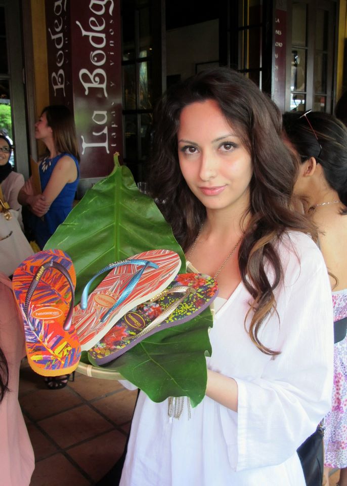 The models displayed the latest Havaianas collection