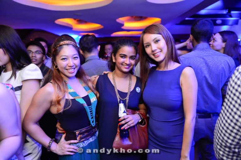 MHB and Red FM's Linora Low with a friend and the sexy Julie Woon