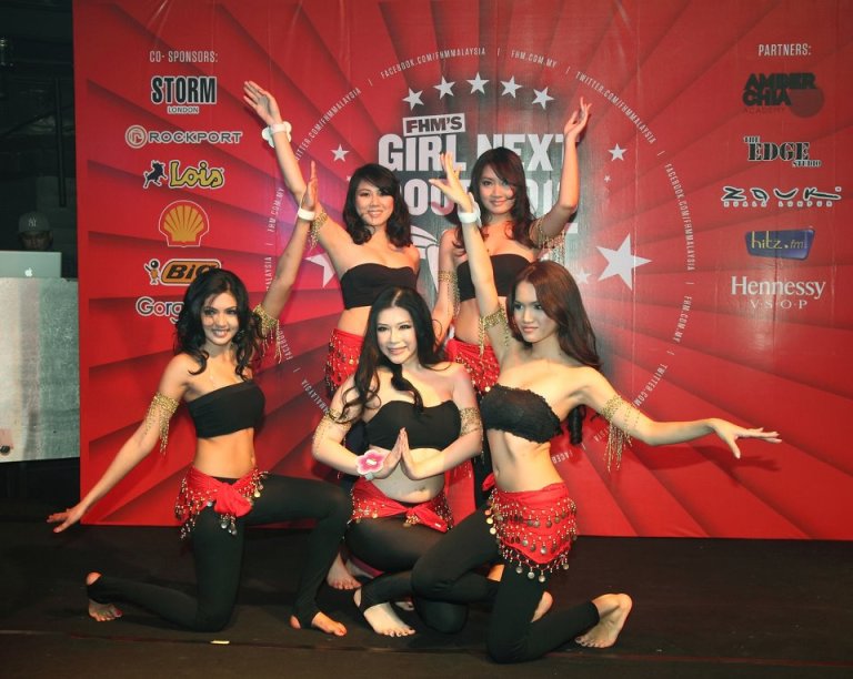 A hip shaking belly dance performance which had the guys fixated