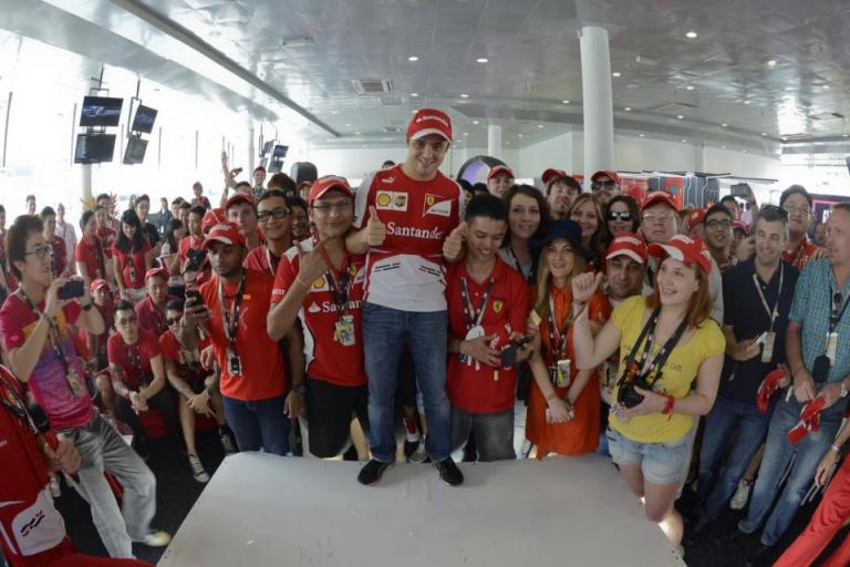 After which Felipe Massa went for a meet and greet session with the guests inside the M.Scape Lounge