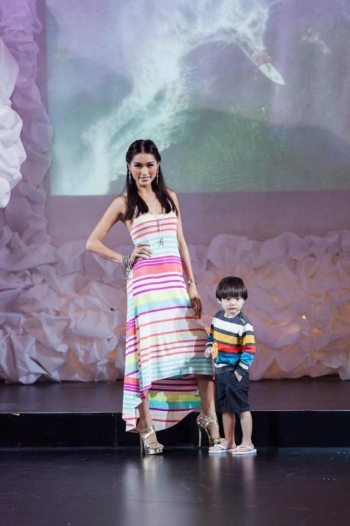There was even a kidwear show featuring some child models which included Amber Chia's son Ashton