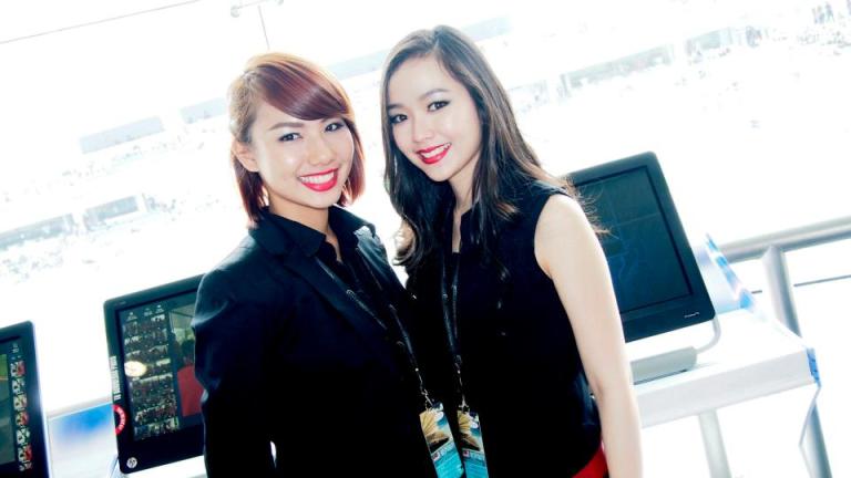 Speaking of games, these two very pretty M.Scape girls were assisting guests to play the Ferrari trivia game which was really tough even for an F1 fan like myself! I only managed to score 11th best.