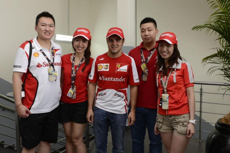 Felipe Massa Tim Chew Conne Lim Jen Yng Naomi