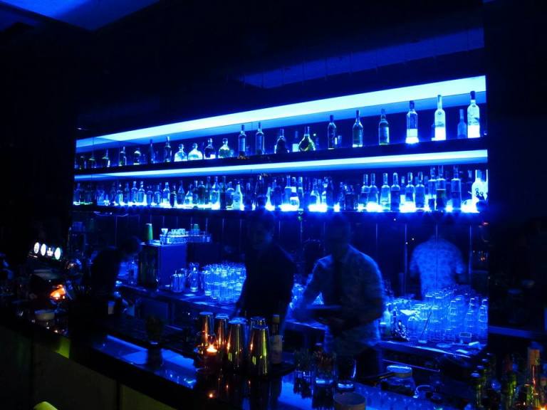 The cool looking bar