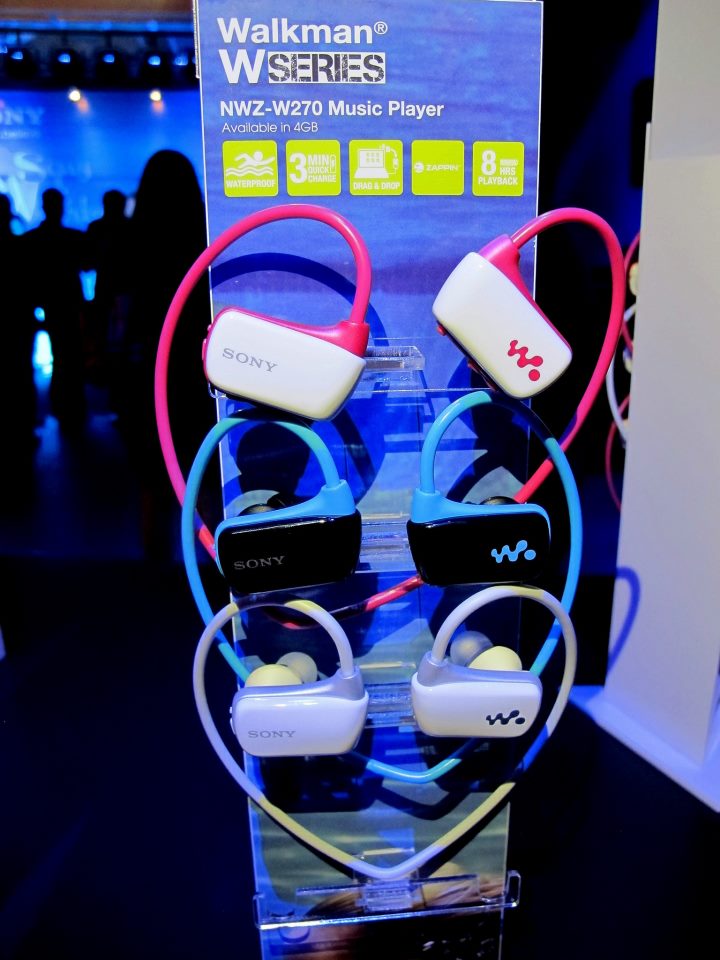 The NWZ-W273 is now available in blue, pink, white and black 