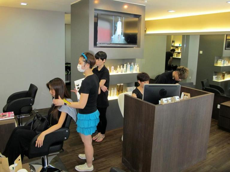 The interior of The Cutler is bright, modern and minimalistic.