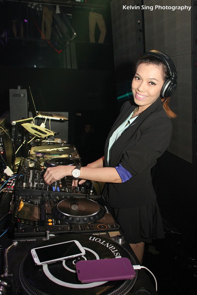 DJ Faith on the decks