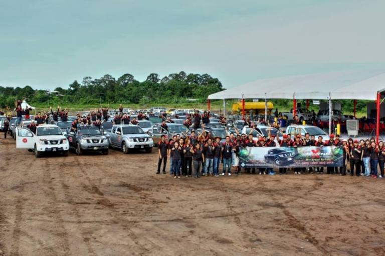 Group picture before the flag-off to officiate the start of the road warrior challenge