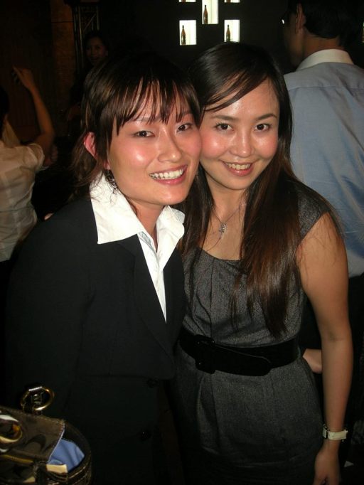 Chui Hoon (L) from Carlsberg with my colleague Lavinne (R)