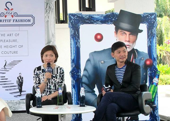 Carlsberg Marketing Director Juliet Yap and fashion designer Keith Kee who will be one of the judges for the competition.