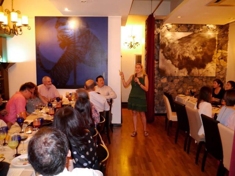 Chef Helena giving a little insight on the dishes and Spanish cooking.