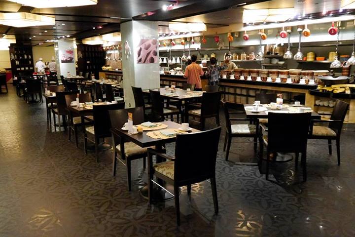 This is about only half the buffet line. The number of dishes available is really quite amazing!