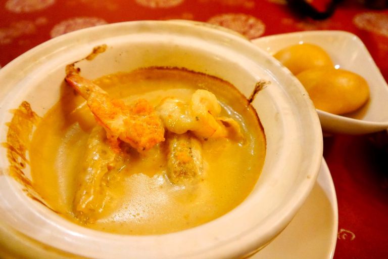 Buttered Prawns (6 Pieces) - Rm30 - when you're done with the prawns eat the sauce with the fried man tau buns! The bowl was totally clean by the time we were done with it. Another winner!