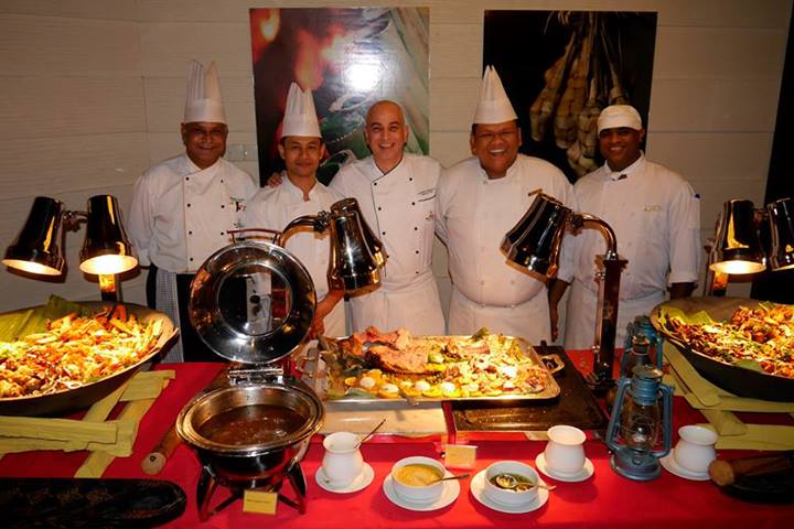 The chefs responsible for the feast