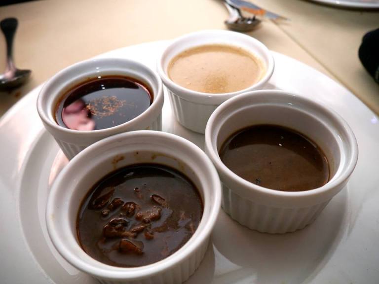 (peppercorn, Gorgonzola, Mushrooms & Wild Ceps and Chimichurri