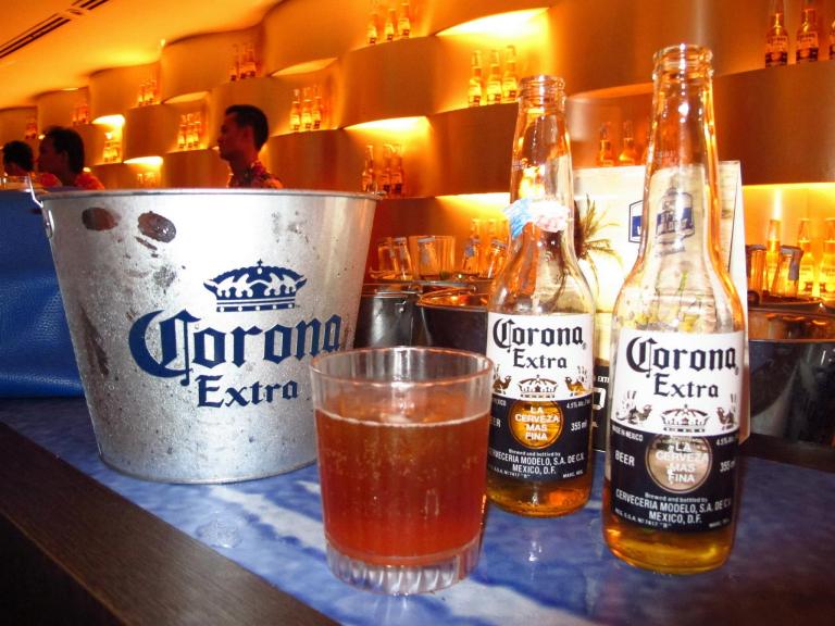 There was lots of Corona Extra and some cocktails made with Corona Extra