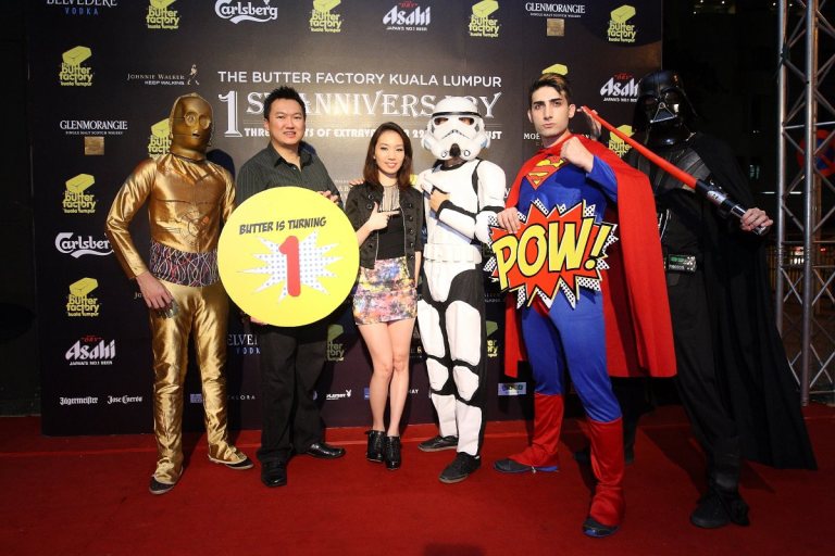 Naomi and I with some of the characters in costume at the photowall