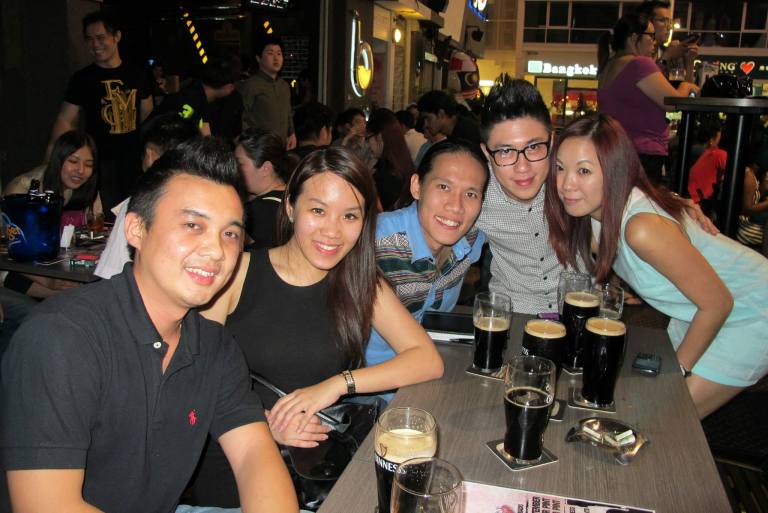 Everyone was in a jolly mood and we made some new friends