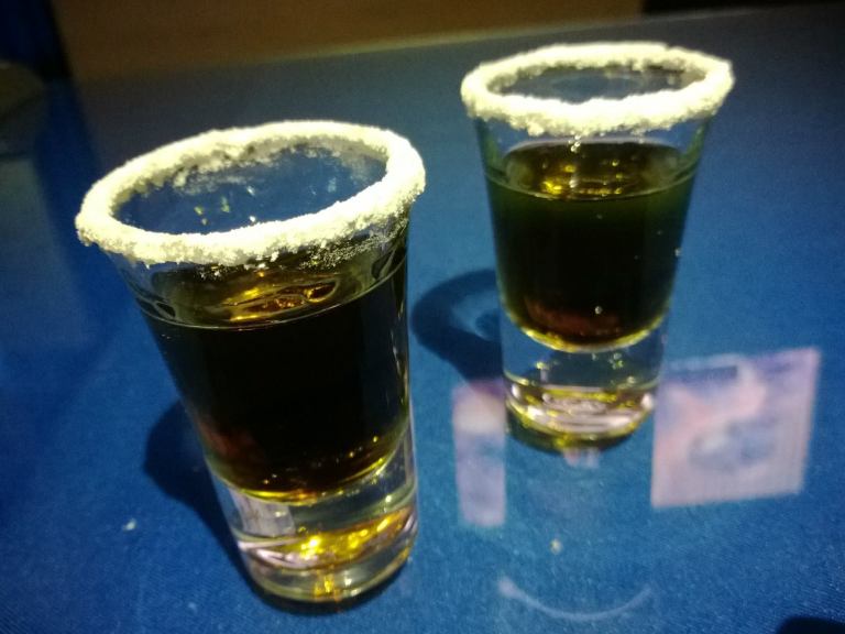 Next up was the "Liquid Cocain". Totally don't know what's in it but that's sugar on the top. Tasted ok though but then again you don't sip and savour shooters, you open your mouth and down they go!