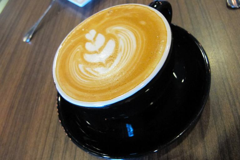 I had finished my latte by now so I ordered a Flat White - RM8.00 to go with the desserts