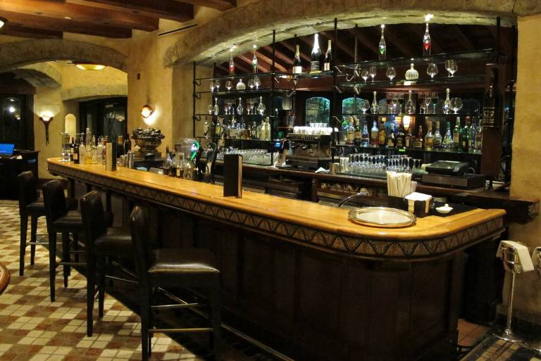 The restaurant itself has various sections. As you enter the first section you will see is the bar with high-tables which is good for or a drink before/ after your meal