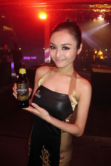 The cute Agnes Chong with the new bottle