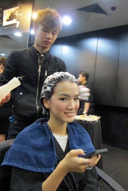 MHB's Stephanie Lim enjoying her treatment