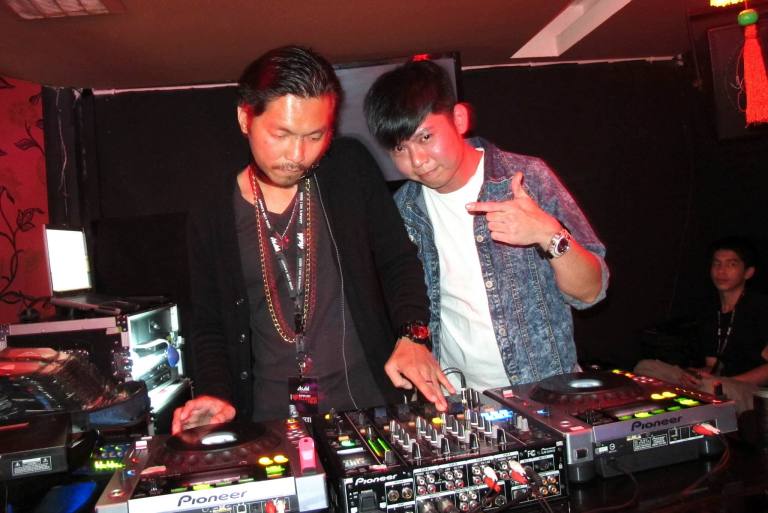 DJs Monkey & Funkzu on the decks