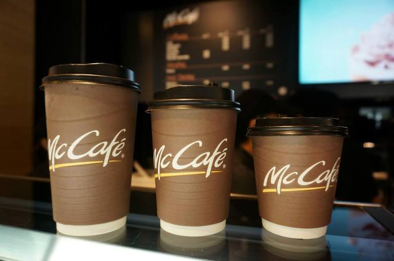 Most of the hot coffees come in three (3) different sizes to suit your needs.