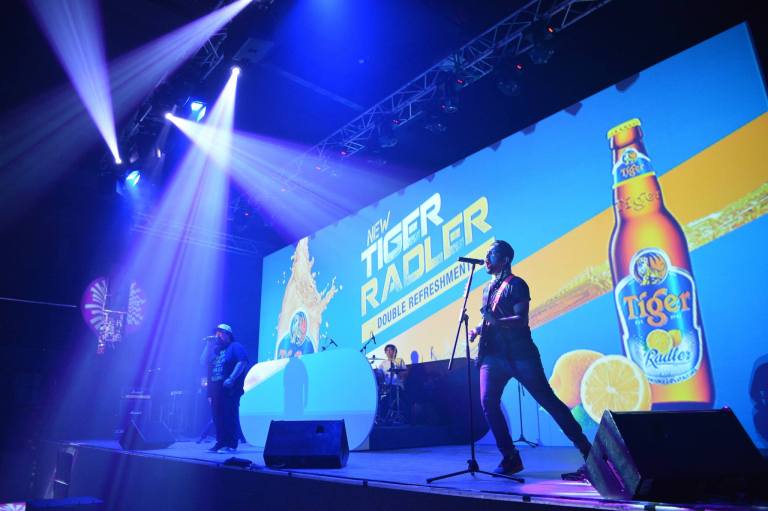 Andrew was followed by One Buck Short who rocked the stage