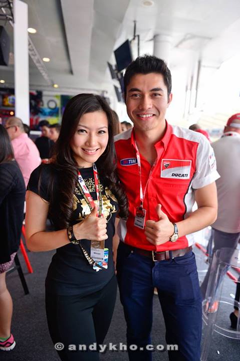 Veron with event host Henry Golding