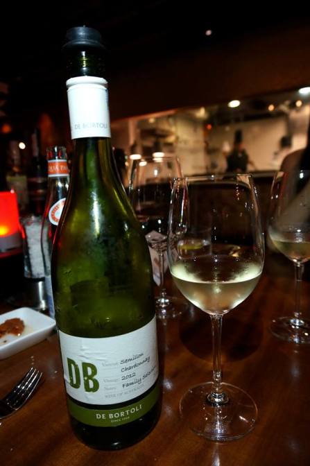 The puree was paired with the De Bortoli Semillon Chardonnay 2011 which was quite easy to drink and not too dry. This helped to cut through the rich taste of the puree and was a good match.