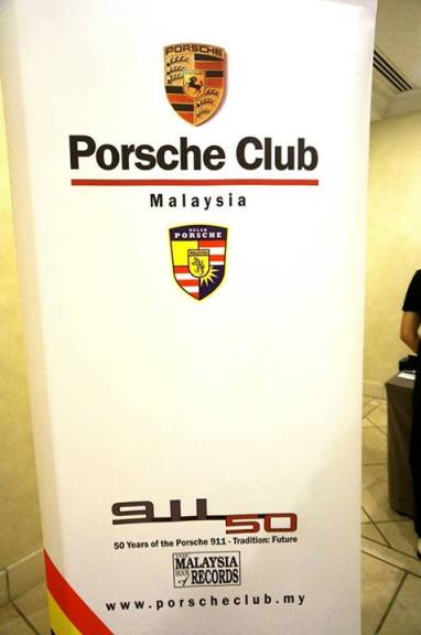 The annual dinner was a double celebration as it was also the Porsche 911's 50th anniversary