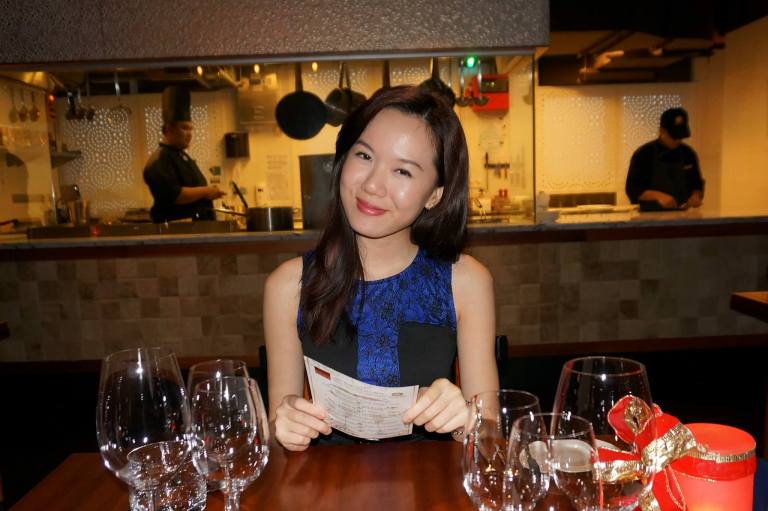 We were seated at a table with a great view of the open kitchen