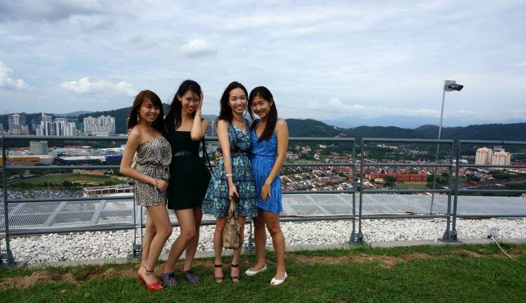 After brunch we headed up to the helipad aka Stratosphere