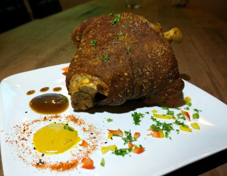Pork Knuckle - RM38.00 - one of the most affordable pork knuckles in town! The meat is tender while the skin is crispy! Share this between 3 - 4 pax.