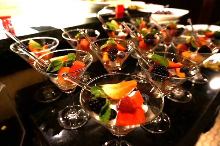 These cute fruit salads caught my attention and were a nice juicy start to the meal