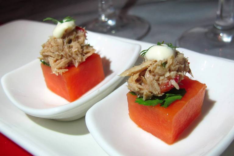 Amuse Bouche to start off the meal and whet the palate