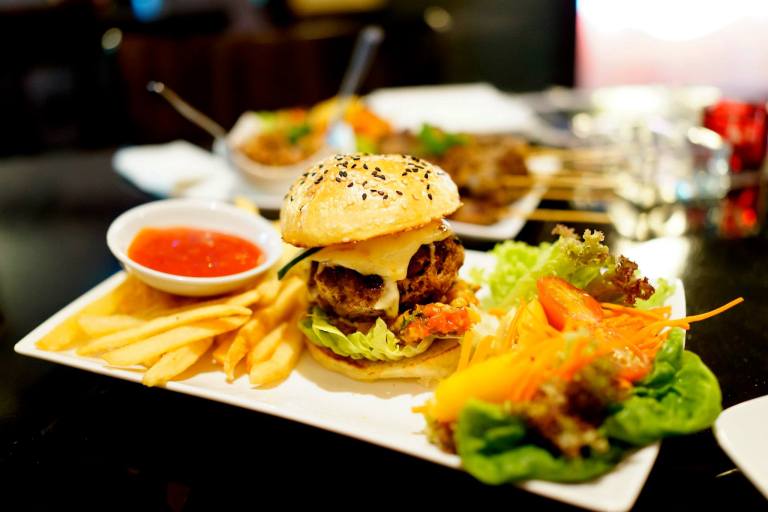 Pork Burger - RM22.00 nett - This ain't your typical pork burger either! The patty was really thick and although firm was tender and had spices which gave it quite unlike any pork burger I've had before. Served with fries and a side salad, this was quite a meal on its own! Highly recommended especially for pork lovers.