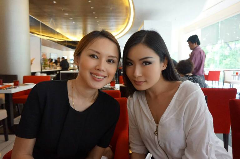 Lunch with the pretty Julie Woon and Rose Chin after the launch