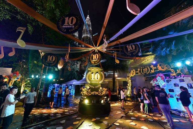 The entire club was decked out for the party