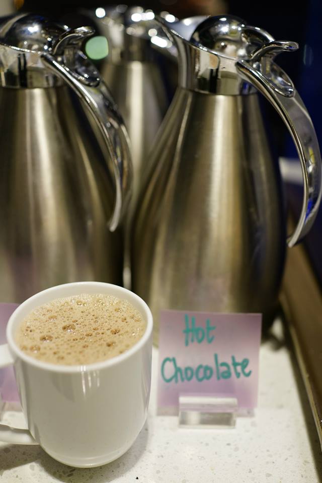 The hot chocolate is rich and flavourful! A great end to the buffet!