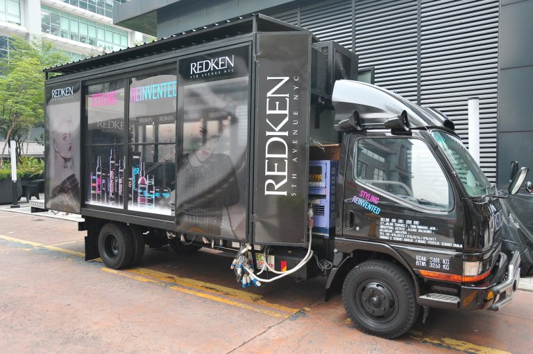 Look out for the Redken truck making its rounds in the Klang Valley in August 2014