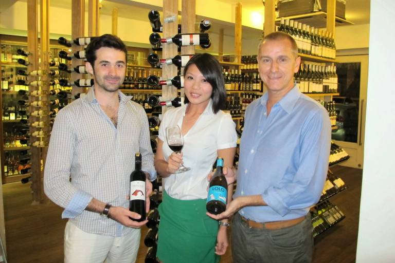 Shen Yee with Florian and Jorge from Iconic Wines Malaysia