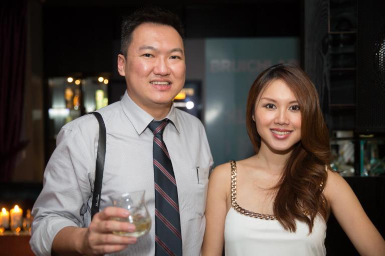 With the pretty Julie Woon who's actually my junior in high school!