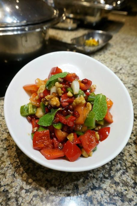 Pomegranate Walnut Salad