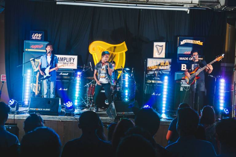 Paperplane Pursuit rocking the stage